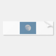 Full Moon Over Blue Sky Bumper Sticker