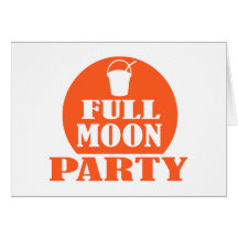 Full Moon Party Greeting Cards