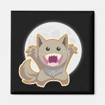Full Moon Refrigerator Magnets