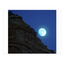 Full moon rising over Sedona Postcards