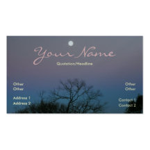 Full Moon Sunrise Business Card