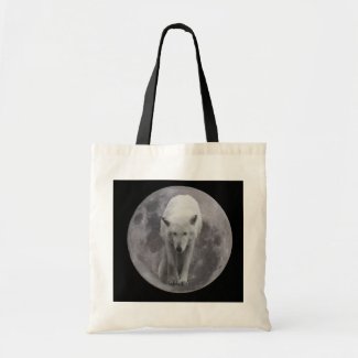 Full Moon Wolf Canvass bag