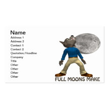 Full Moons Make Me Howl Business Card