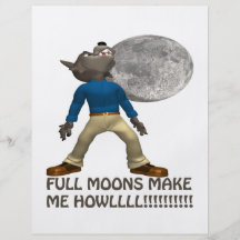 Full Moons Make Me Howl Personalized Flyer
