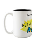 Full Of Awesome Mug in Aqua