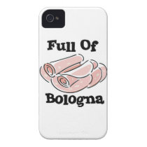 full of bologna funny food sarcasm design case-mate iphone 4 case
