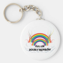 FULL-ON DOUBLE RAINBOW KEY CHAIN
