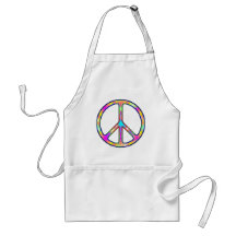 Full Psychedelic Peace Sign Aprons