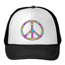 Full Psychedelic Peace Sign Hats