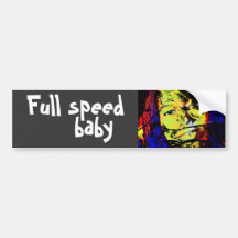 full speed baby bumper sticker