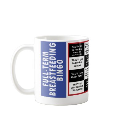 Full term breastfeeding bingo coffee mugs by lactivist