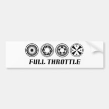Full Throttle Band Merch Bumper Stickers