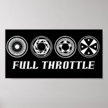 Full Throttle Black Posters