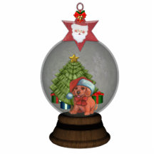 Fully Customizable Snowglobe Ornament (Santa) Photo Sculpture