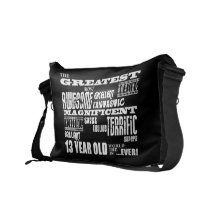 Fun 13th Birthday Party Greatest Thirteen Year Old Courier Bag