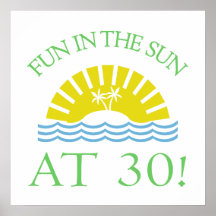 Fun 30th Birthday Gifts Posters