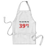 Fun 40th Birthday Plus Tax aprons