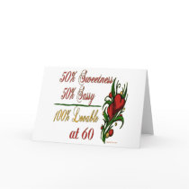 Fun 60th Birthday Gifts Greeting Card