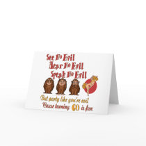 Fun 60th Birthday Gifts Card