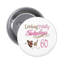 Fun 60th Birthday Gifts Pins