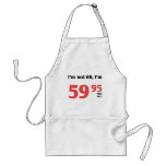Fun 60th Birthday Plus Tax aprons