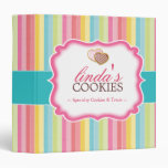 Fun and Bright Heart Cookies Binder