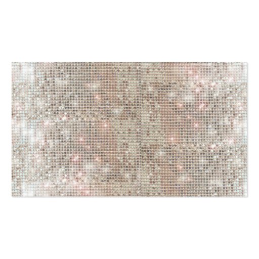 Fun and Festive Silver Sequin Business Card