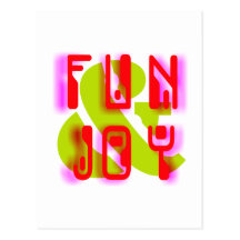 fun and joy postkarte