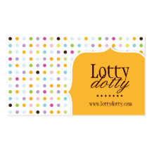 Fun and Whimsical Polk A Dot Business Card
