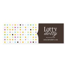 Fun and Whimsical Polk A Dot Packaging Tags Business Card Templates