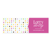 Fun and Whimsical Polk A Dot Packaging Tags Business Card Templates