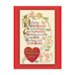 Fun Antique Illustration Valentine's Day Greeting postcards