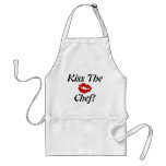 Fun Apron Kiss The Chef! Lipstick Lips Kiss Chefs