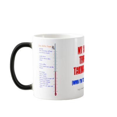 Fun-auto-thermometer 'take Ur temp' coffee/tea cup Mug by splashartworks2x