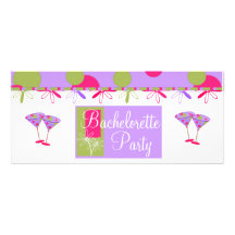 Fun Bachelorette Party Invitations. Purple & Pinks