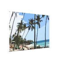 Fun Beach Day in Hawaii Wrapped Canvas Canvas Print