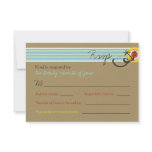 Fun Beach Holiday Tropical Wedding RSVP Response C