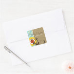 Fun Beach Holiday Wedding Party Gift Tag Sticker
