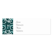 Fun Bike Route Fixie Bike Cyclist Pattern Business Card