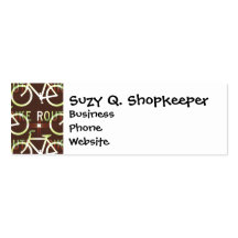 Fun Bike Route Fixie Bike Cyclist Pattern Business Card Templates