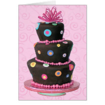 Fun Birthday Cake card cards