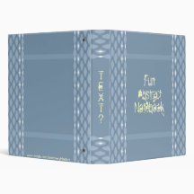 Fun Blue Steel Abstract Design Avery Binder