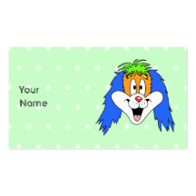 Fun Bright and Colourful Dog Cartoon. Business Cards