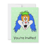 Fun Bright and Colourful Dog Cartoon. Personalized Invitations