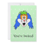 Fun Bright and Colourful Dog Cartoon. Personalized Invite