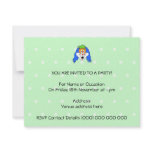 Fun Bright and Colourful Dog Cartoon. Personalized Announcement