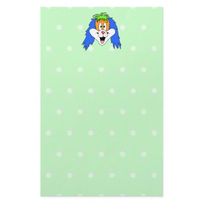 Fun Bright and Colourful Dog Cartoon. Stationery Paper by Animal_Art_By_Ali