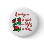 Fun Butterfly and Ladybug Gifts Pinback Buttons