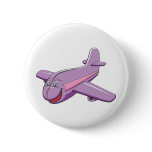 Fun Cartoon airplane Pinback Button