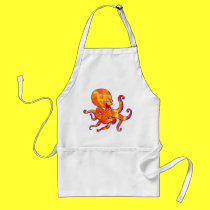 Fun Cartoon Octopus Mousepad aprons
